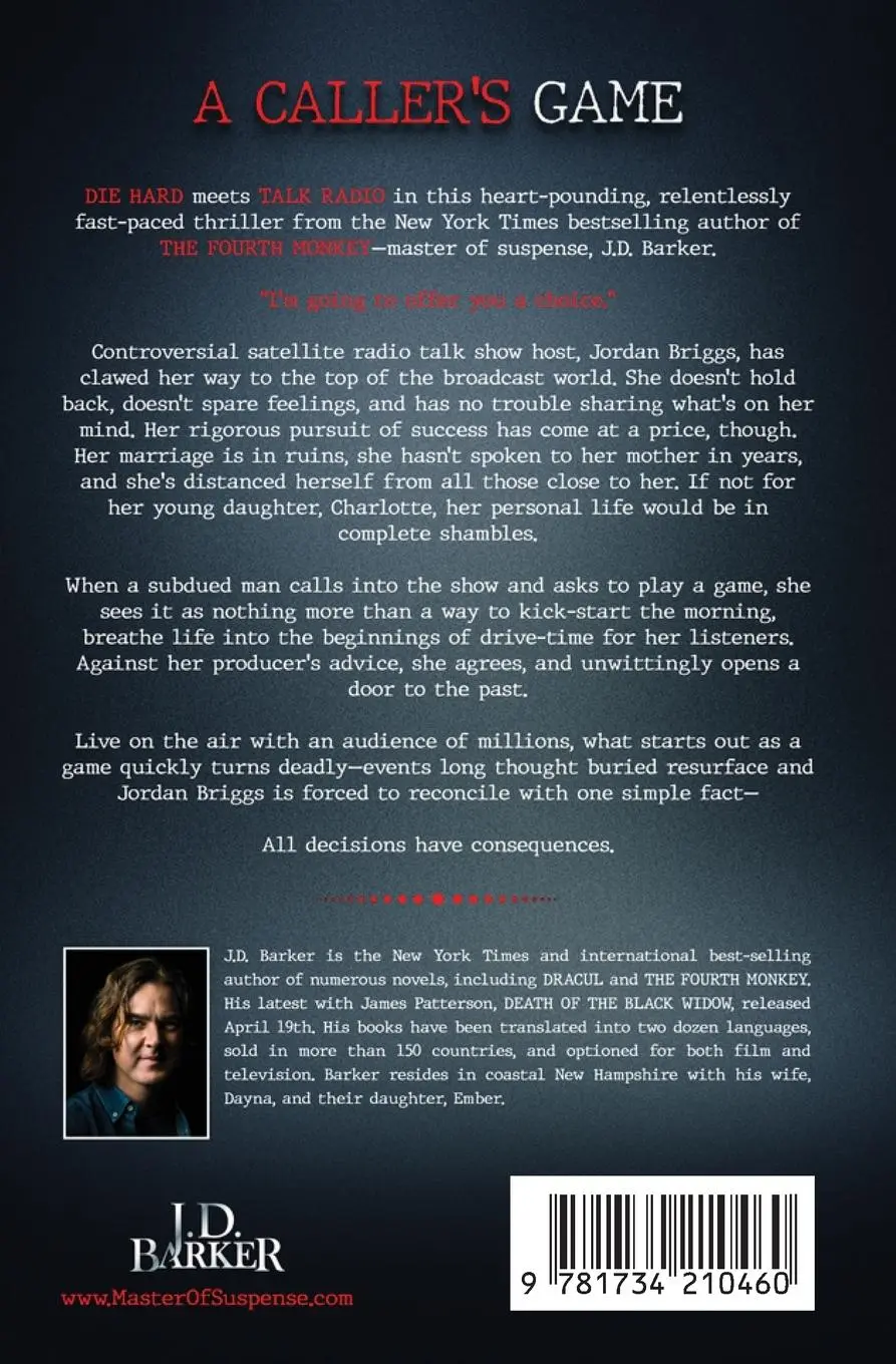 Rückseite: 9781734210460 | A Caller's Game | J. D. Barker | Taschenbuch | Englisch | 2021