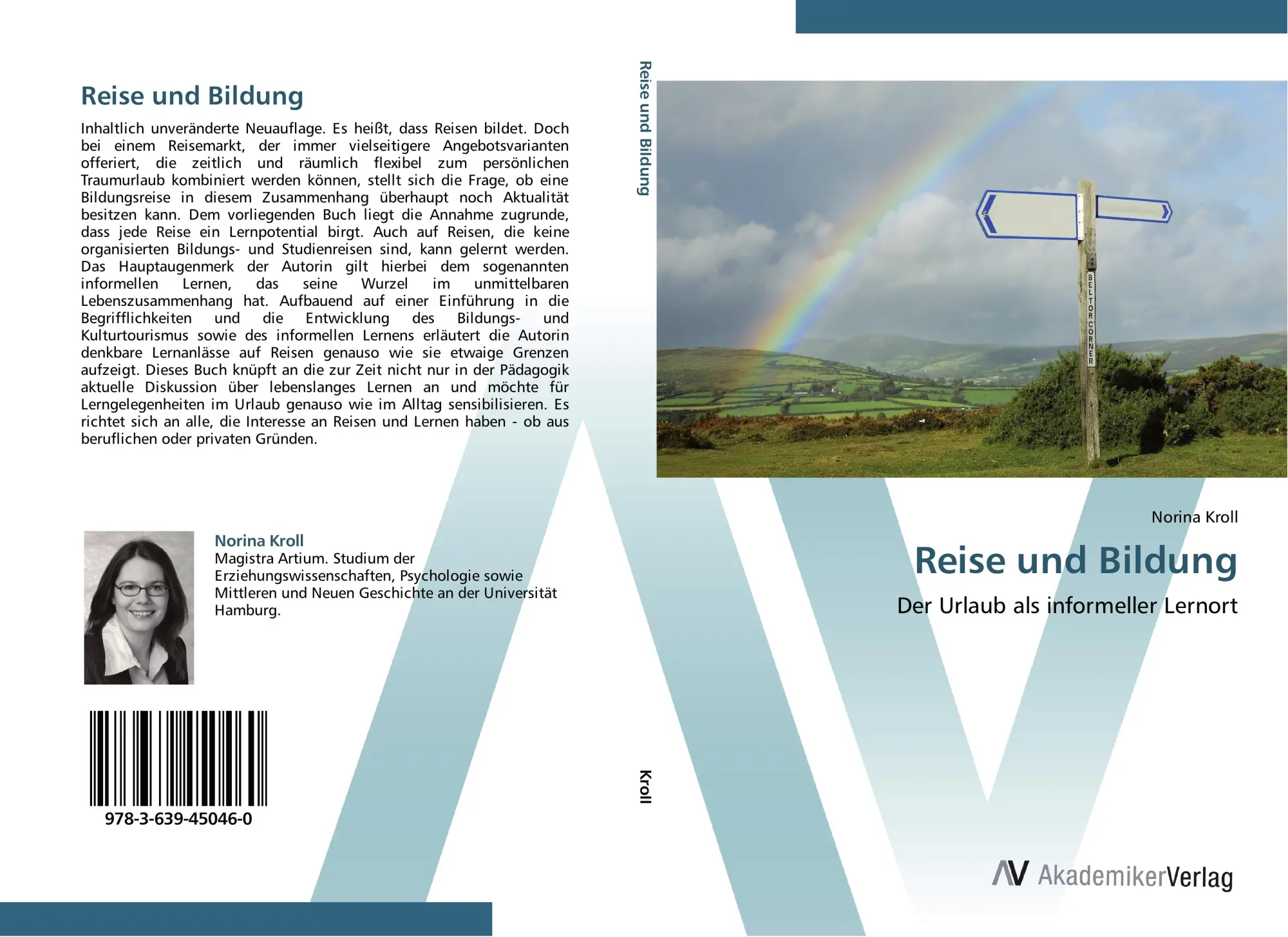 Cover: 9783639450460 | Reise und Bildung | Der Urlaub als informeller Lernort | Norina Kroll