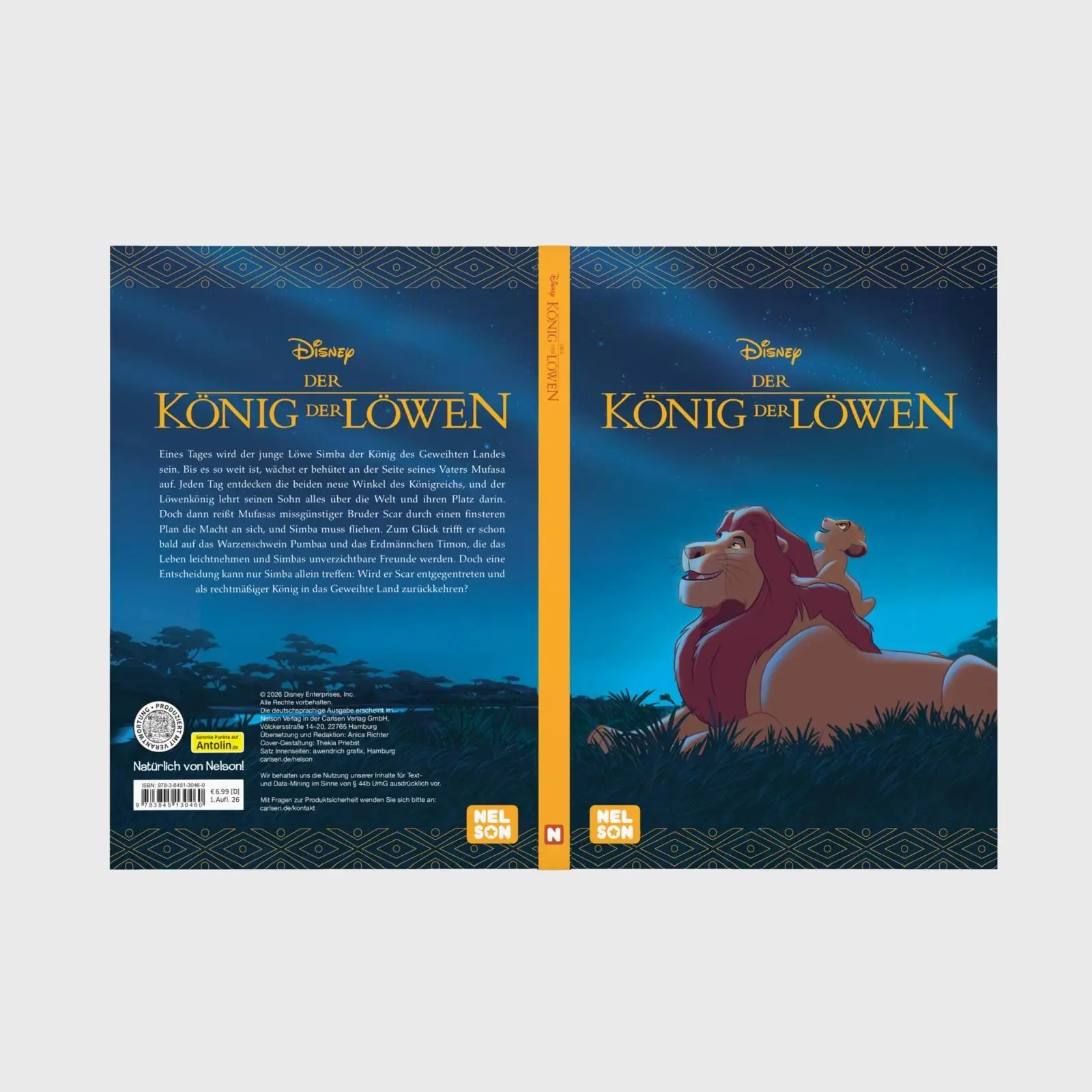 Bild: 9783845130460 | Disney Filmbuch zum Vorlesen: König der Löwen Das Buch zum Film | Buch