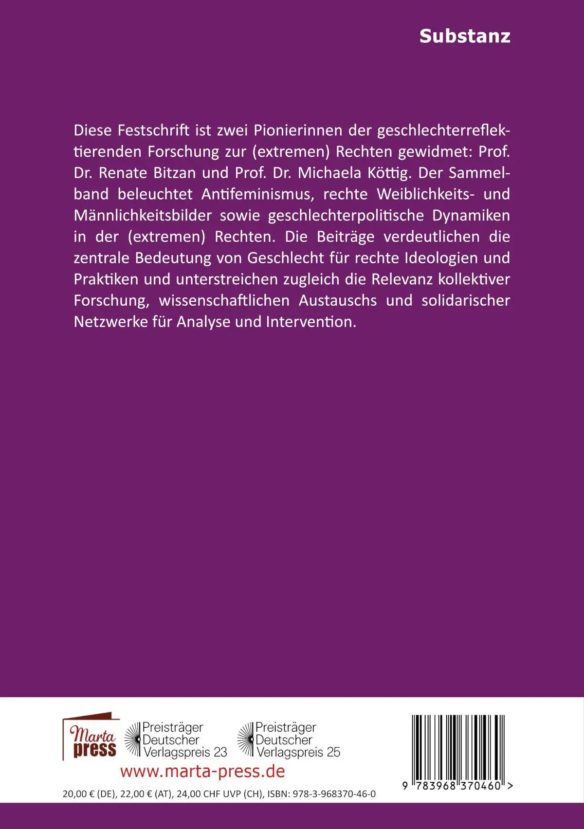 Rückseite: 9783968370460 | Analysieren. Verstehen. Positionieren. | Juliane Lang (u. a.) | Buch