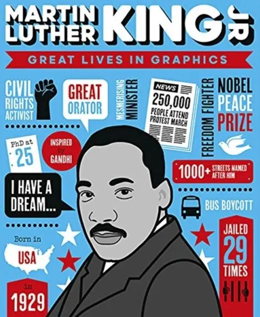Cover: 9781787080560 | Great Lives in Graphics: Martin Luther King | Books Button | Buch