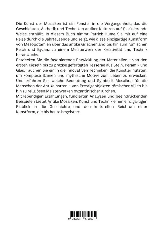 Rückseite: 9783384470560 | Antike Mosaiken: Kunst und Technik | Patrick Hume | Buch | 228 S.