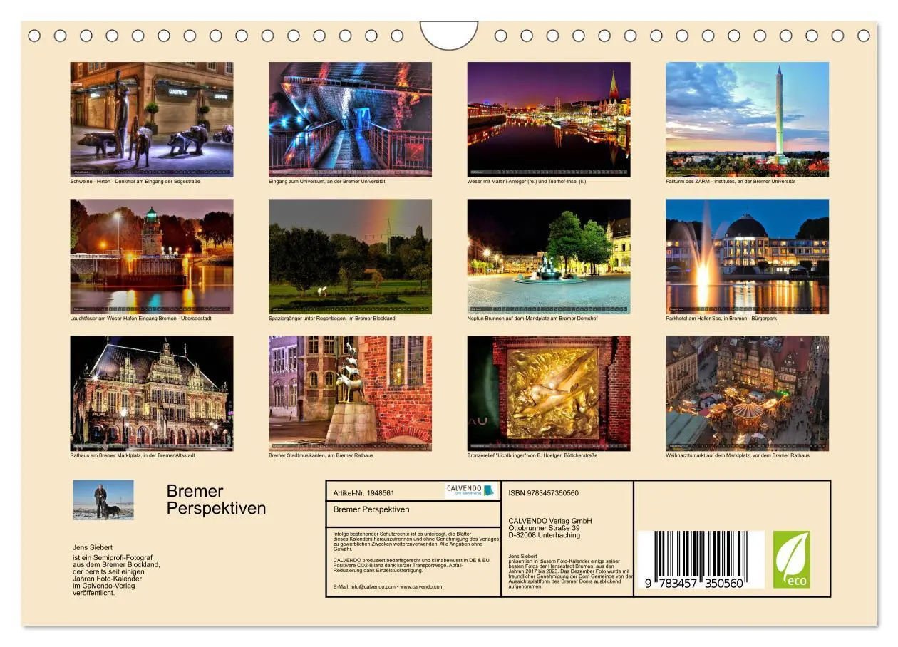 Bild: 9783457350560 | Bremer Perspektiven (Wandkalender 2026 DIN A4 quer), CALVENDO...