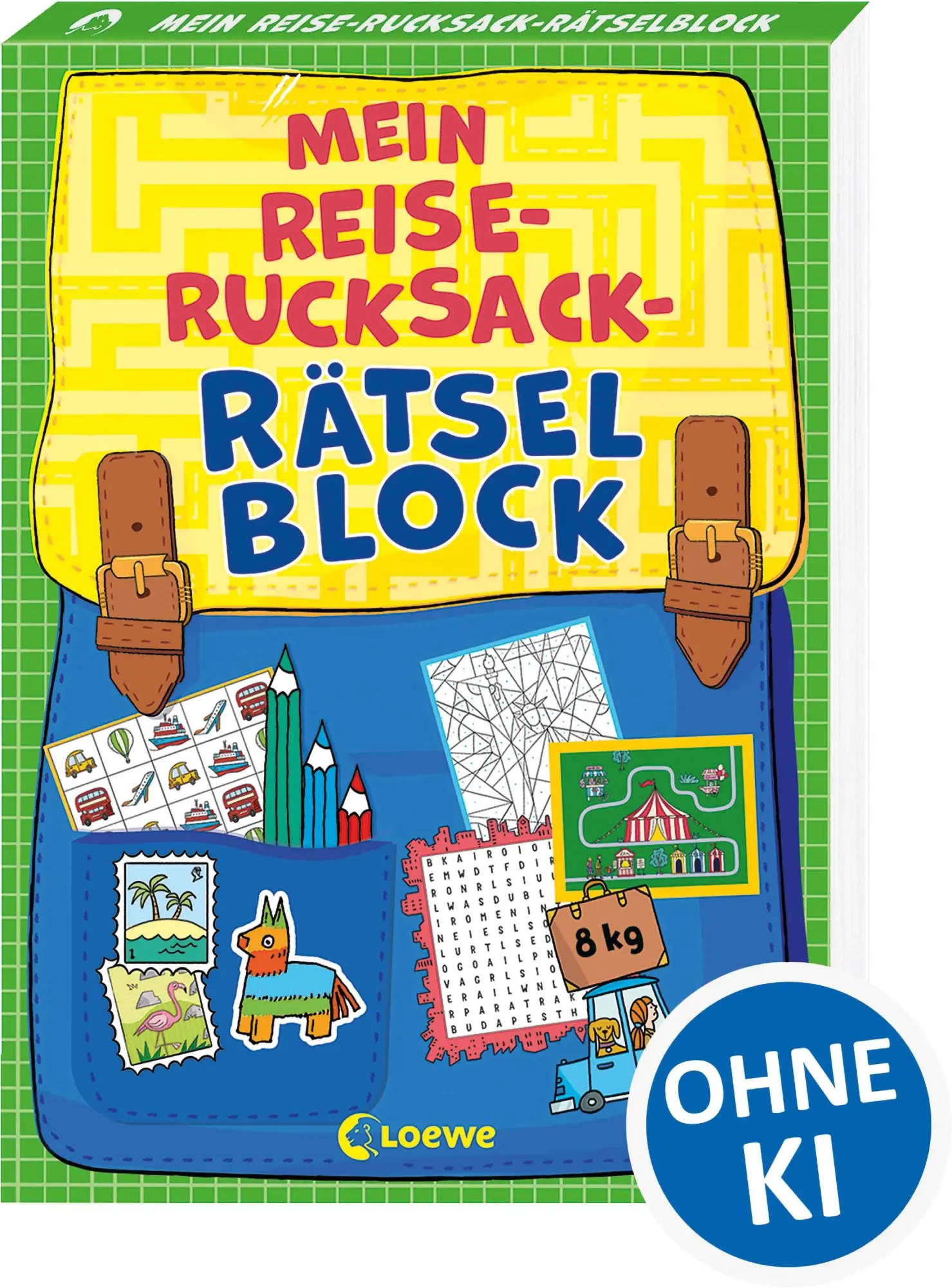 Cover: 9783743220560 | Mein Reise-Rucksack-Rätselblock [grün] | Sonja Fiedler-Tresp | Buch