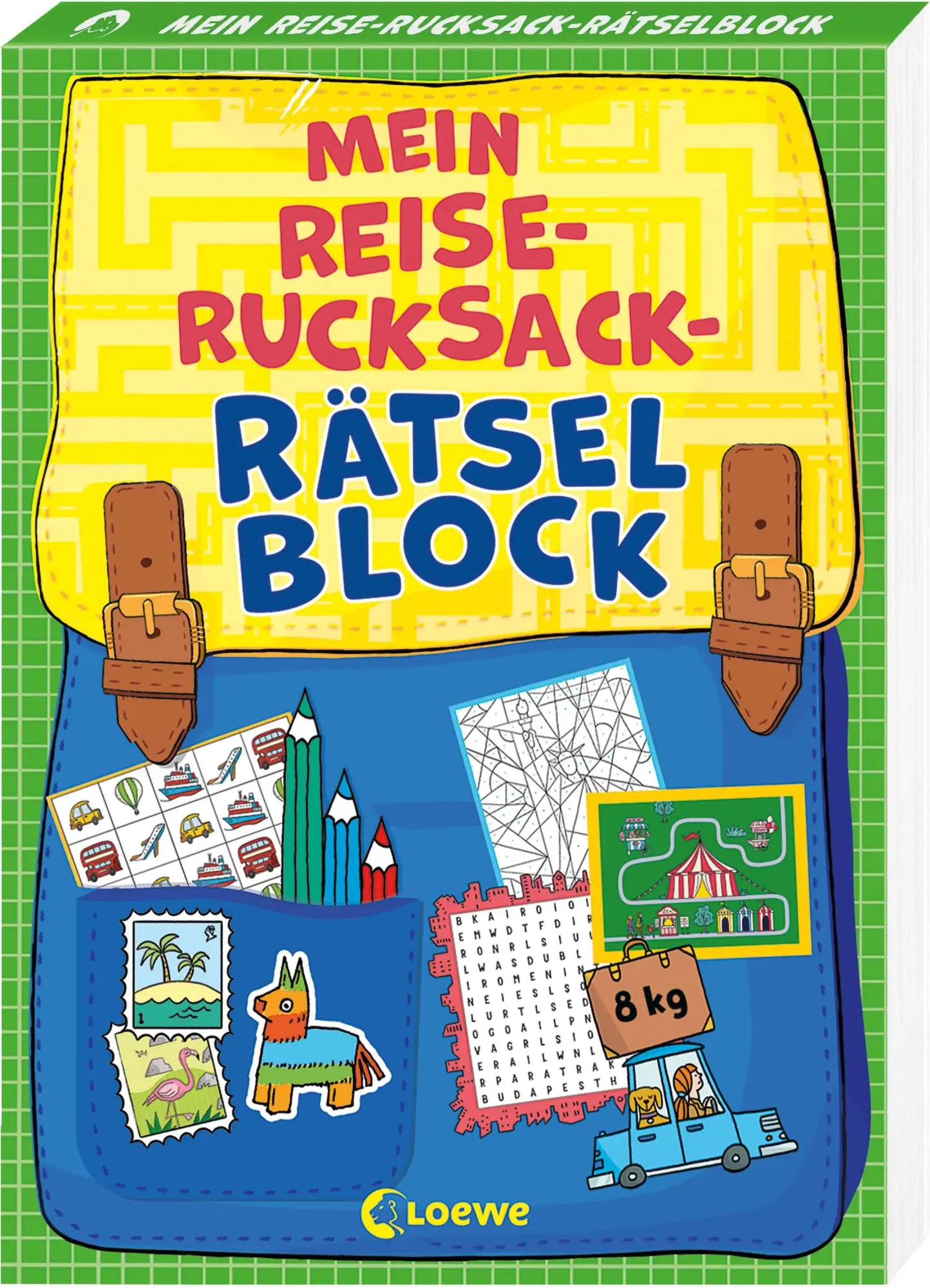 Bild: 9783743220560 | Mein Reise-Rucksack-Rätselblock [grün] | Sonja Fiedler-Tresp | Buch