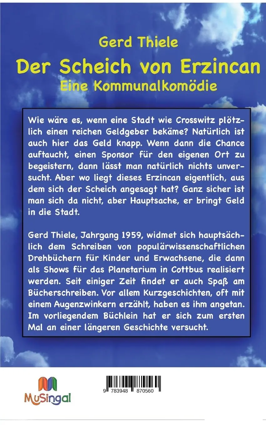 Rückseite: 9783948870560 | Der Scheich von Erzincan | Eine Kommunalkomödie | Gerd Thiele | Buch