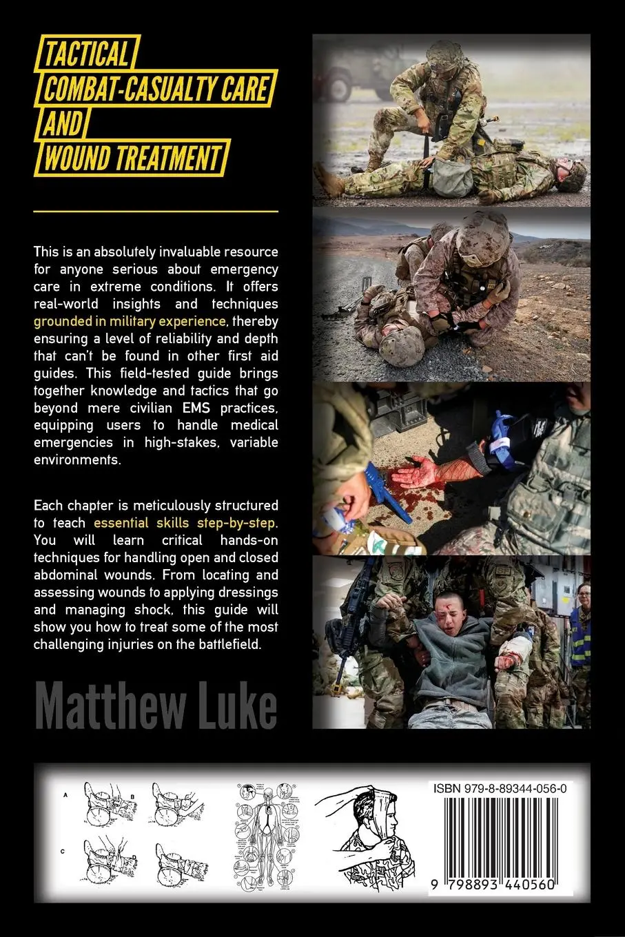 Rückseite: 9798893440560 | Tactical Combat Casualty Care and Wound Treatment | Defense | Buch