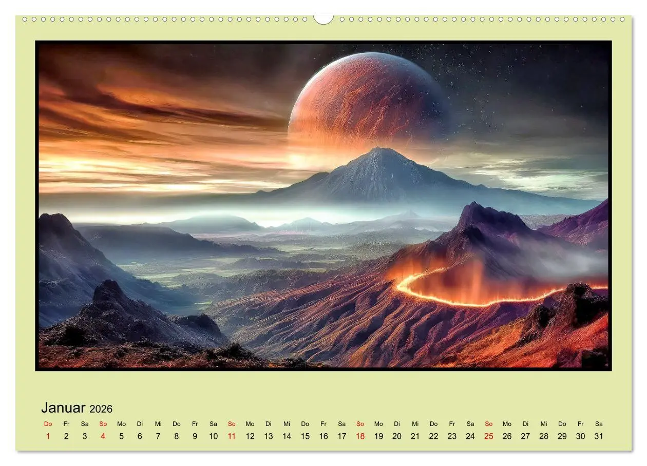Bild: 9783457410660 | Der Zauber fremder Welten (hochwertiger Premium Wandkalender 2026...