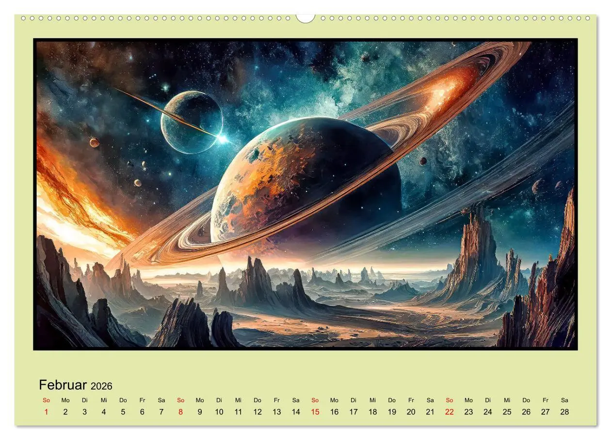 Bild: 9783457410660 | Der Zauber fremder Welten (hochwertiger Premium Wandkalender 2026...