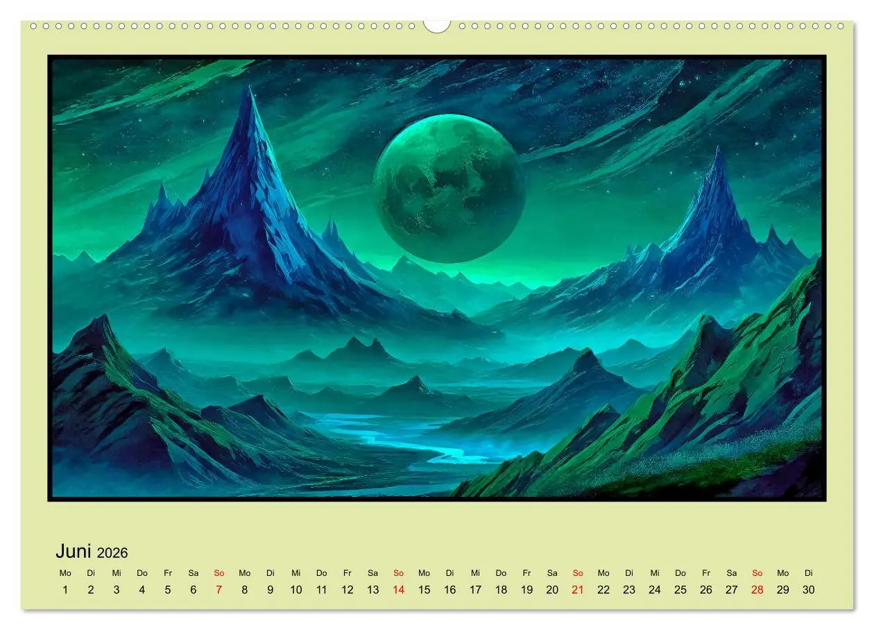 Bild: 9783457410660 | Der Zauber fremder Welten (hochwertiger Premium Wandkalender 2026...