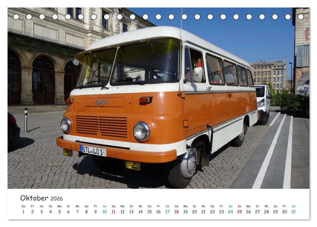 Bild: 9783457650660 | Omnibusse von heute und früher (Tischkalender 2026 DIN A5 quer),...