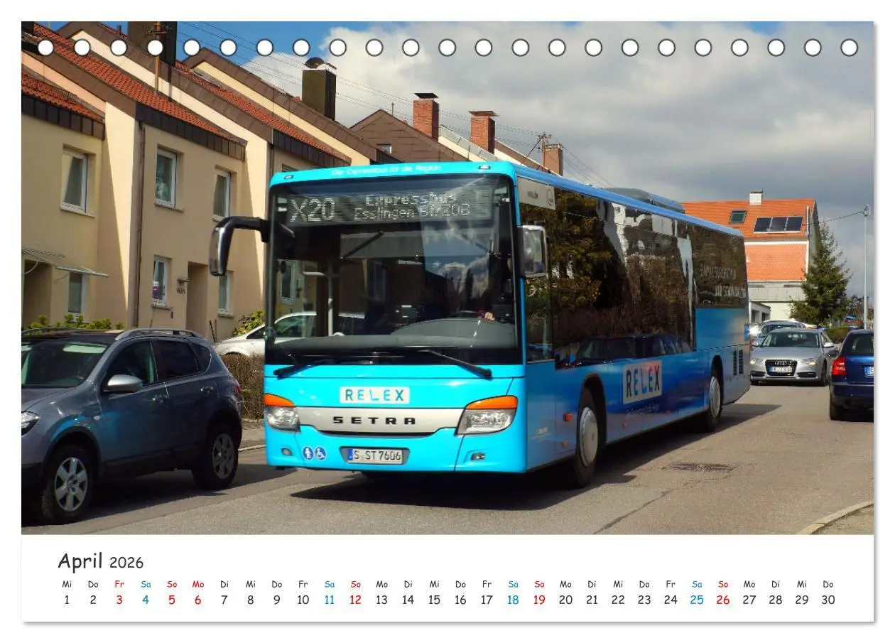 Bild: 9783457650660 | Omnibusse von heute und früher (Tischkalender 2026 DIN A5 quer),...