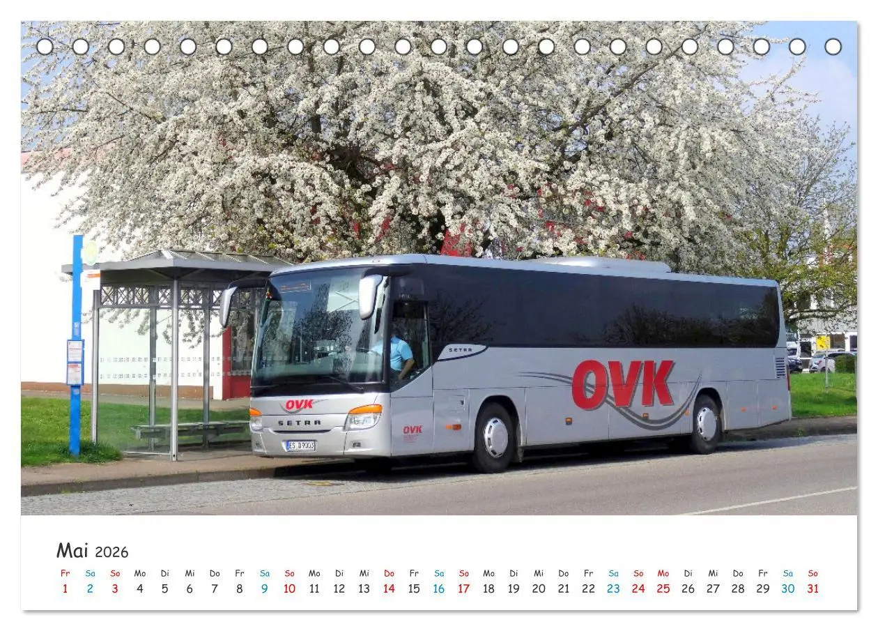 Bild: 9783457650660 | Omnibusse von heute und früher (Tischkalender 2026 DIN A5 quer),...
