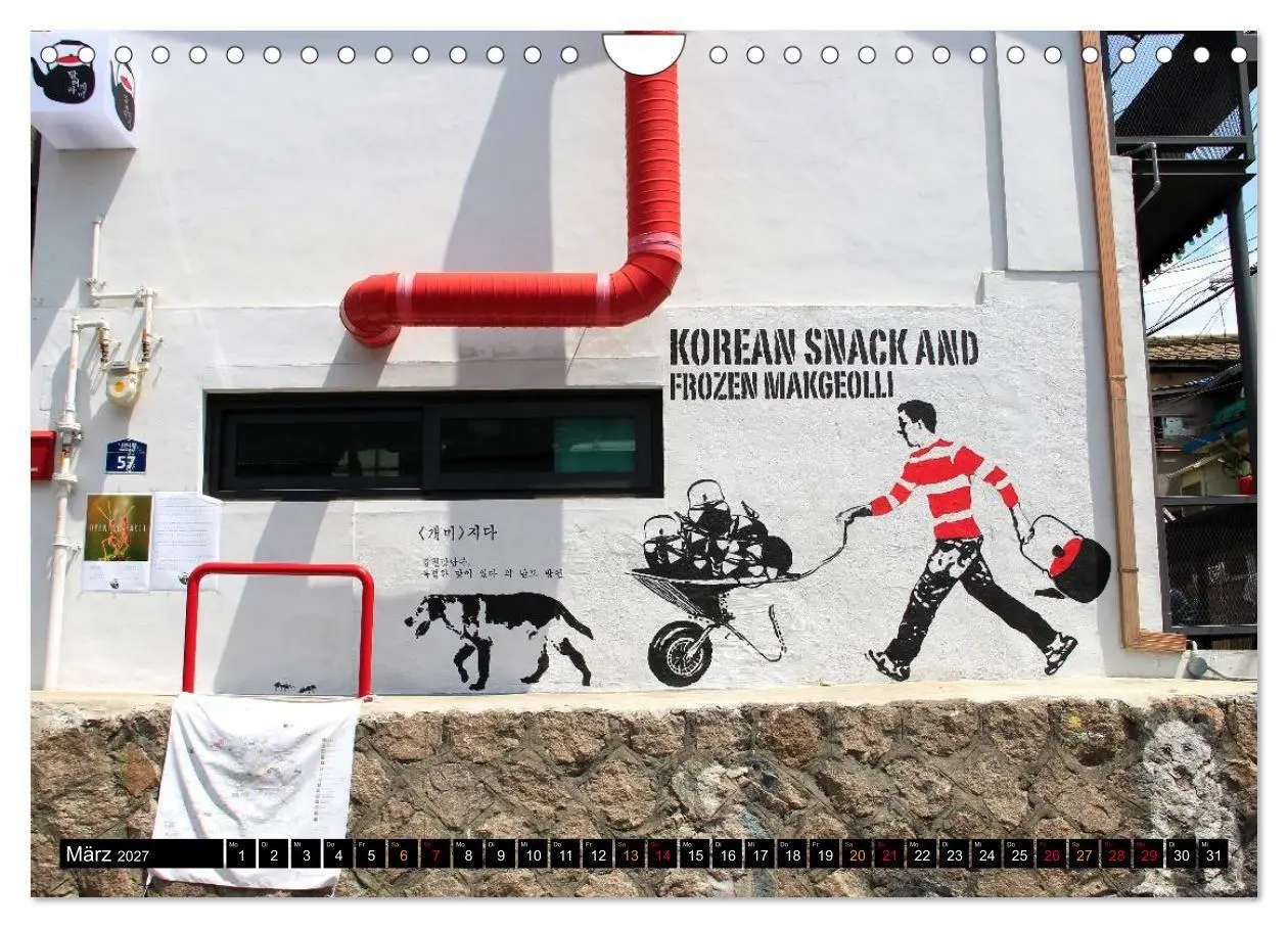 Bild: 9783594100660 | Street Art Seoul (Wandkalender 2027 DIN A4 quer), CALVENDO...