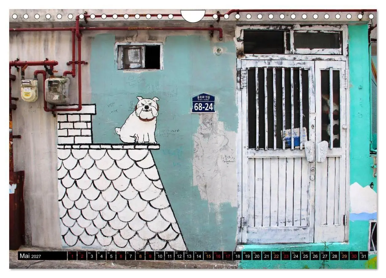 Bild: 9783594100660 | Street Art Seoul (Wandkalender 2027 DIN A4 quer), CALVENDO...
