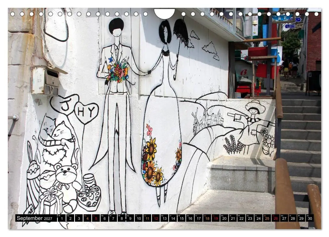 Bild: 9783594100660 | Street Art Seoul (Wandkalender 2027 DIN A4 quer), CALVENDO...