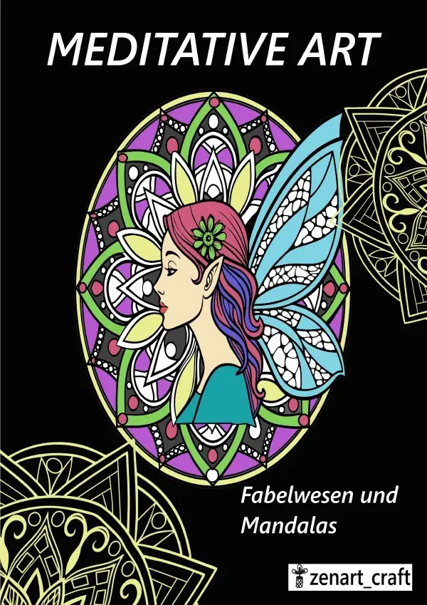 Cover: 9783819090660 | Fabelwesen und Mandalas | Malbuch für Erwachsene und Kinder | Stolpe