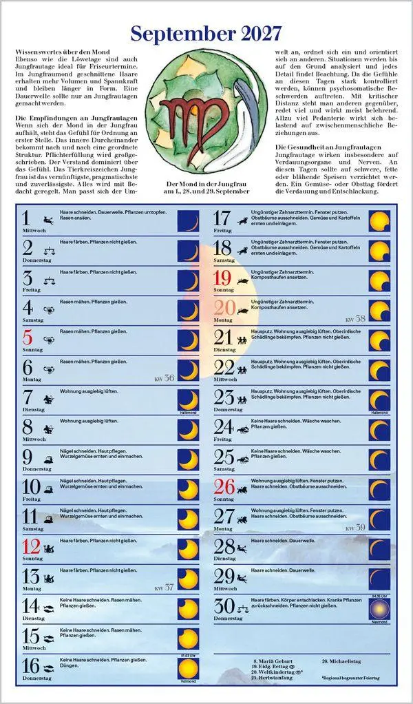 Bild: 9783819300660 | Mit dem Mond im Rhythmus 2027 | Verlag Korsch | Kalender | 13 S.