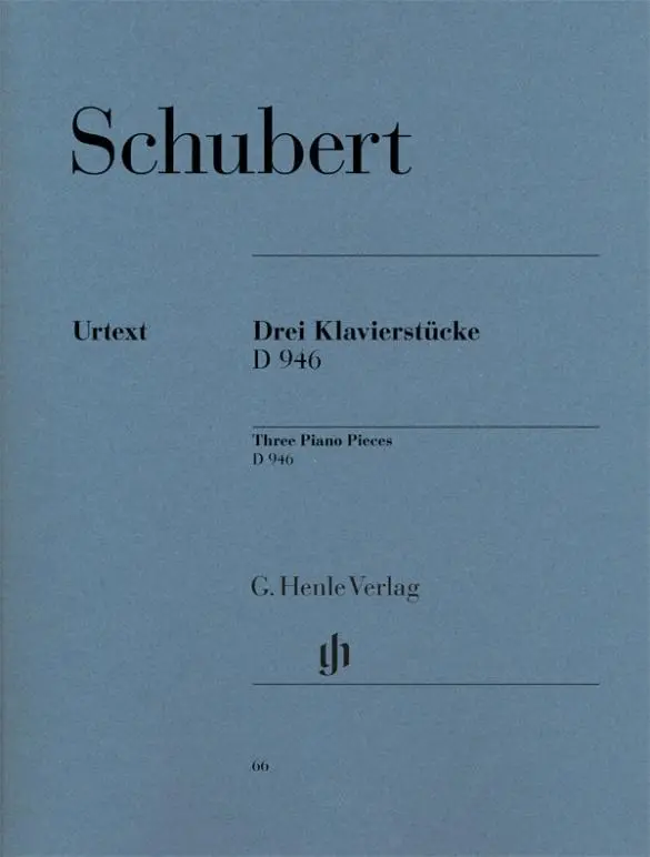 Cover: 9790201800660 | Schubert, Franz - 3 Klavierstücke (Impromptus) op. post. D 946 | Buch