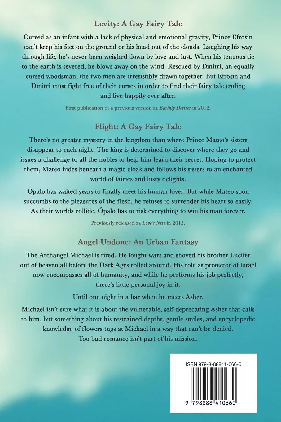 Rückseite: 9798888410660 | Three Fantasies | Levity, Flight, Angel Undone | Leta Blake (u. a.)