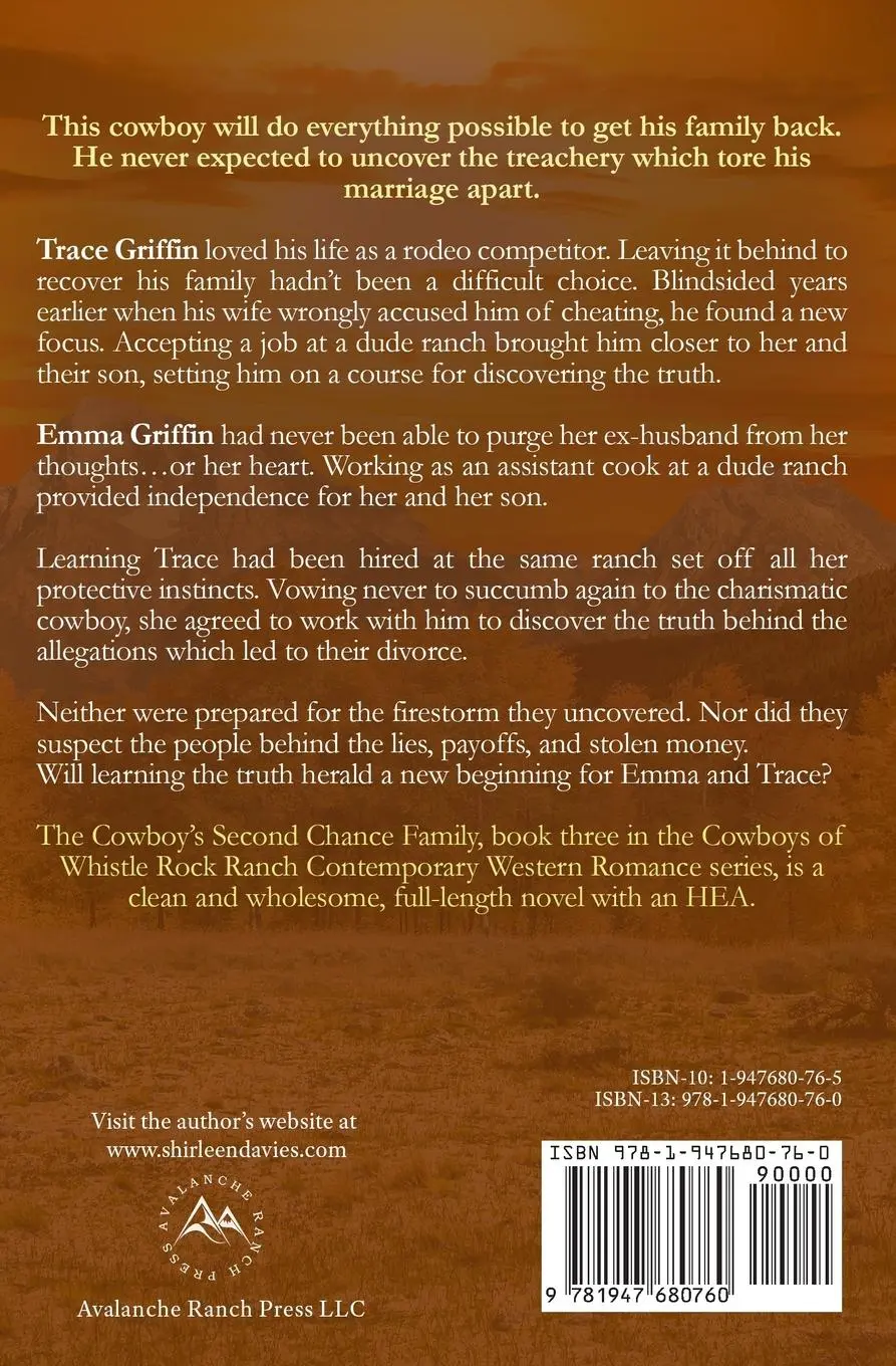 Rückseite: 9781947680760 | The Cowboy's Second Chance Family | Shirleen Davies | Taschenbuch