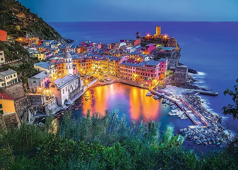 Bild: 5900511270860 | Gemeinde Vernazza in der Dämmerung (Puzzle) | Spiel | In Spielebox