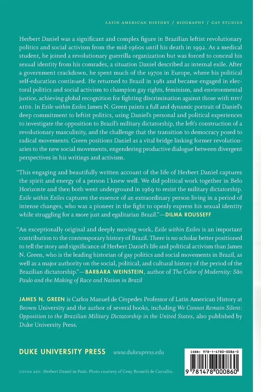 Rückseite: 9781478000860 | Exile within Exiles | Herbert Daniel, Gay Brazilian Revolutionary