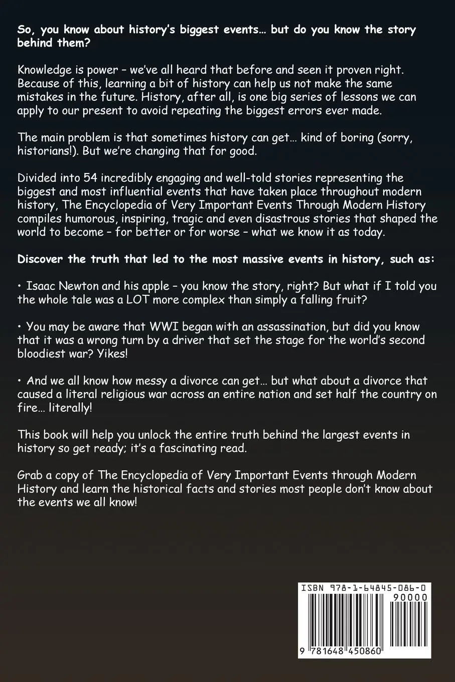 Rückseite: 9781648450860 | The Encyclopedia of Very Important Events Through Modern History