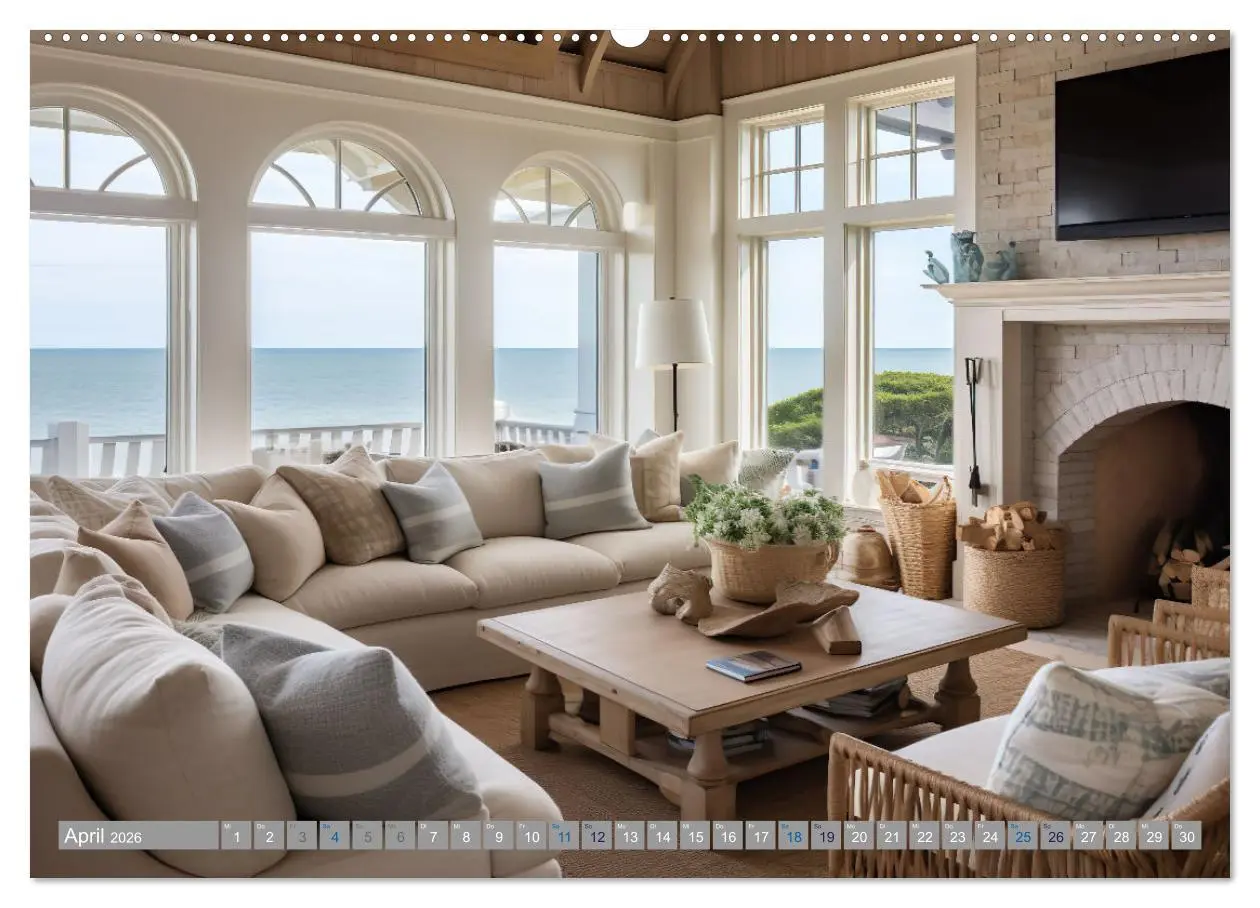 Bild: 9783457490860 | Strandhausidylle (Wandkalender 2026 DIN A2 quer), CALVENDO...