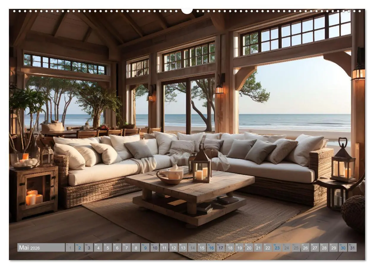 Bild: 9783457490860 | Strandhausidylle (Wandkalender 2026 DIN A2 quer), CALVENDO...