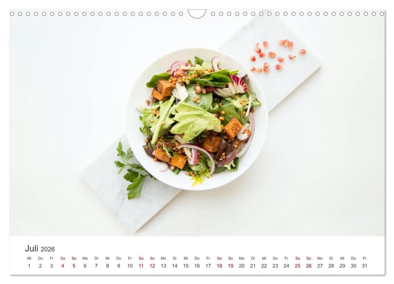 Bild: 9783457560860 | Vegan - Mmmh lecker! (Wandkalender 2026 DIN A3 quer), CALVENDO...