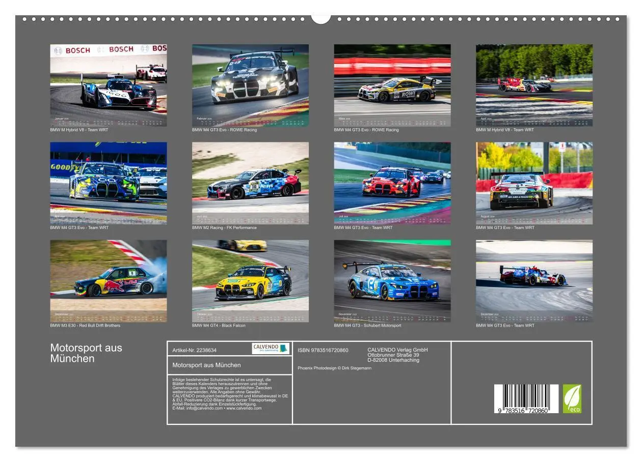 Bild: 9783516720860 | Motorsport aus München (hochwertiger Premium Wandkalender 2026 DIN...