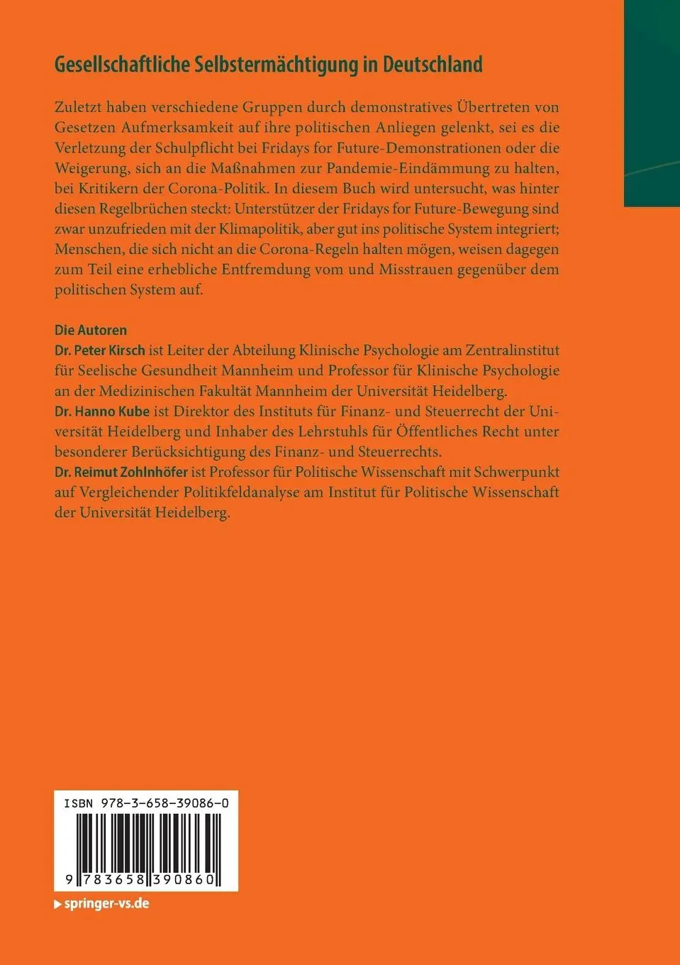 Rückseite: 9783658390860 | Gesellschaftliche Selbstermächtigung in Deutschland | Kirsch (u. a.)