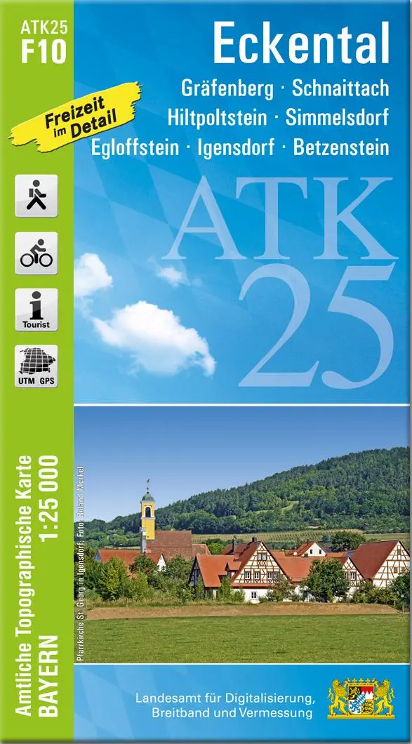 Cover: 9783987760860 | ATK25-F10 Eckental (Amtliche Topographische Karte 1:25000) | Deutsch