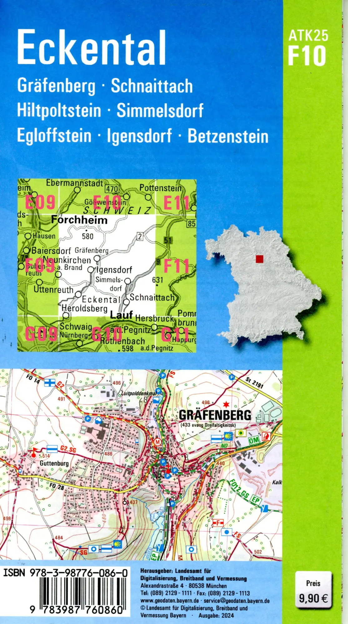Bild: 9783987760860 | ATK25-F10 Eckental (Amtliche Topographische Karte 1:25000) | Deutsch