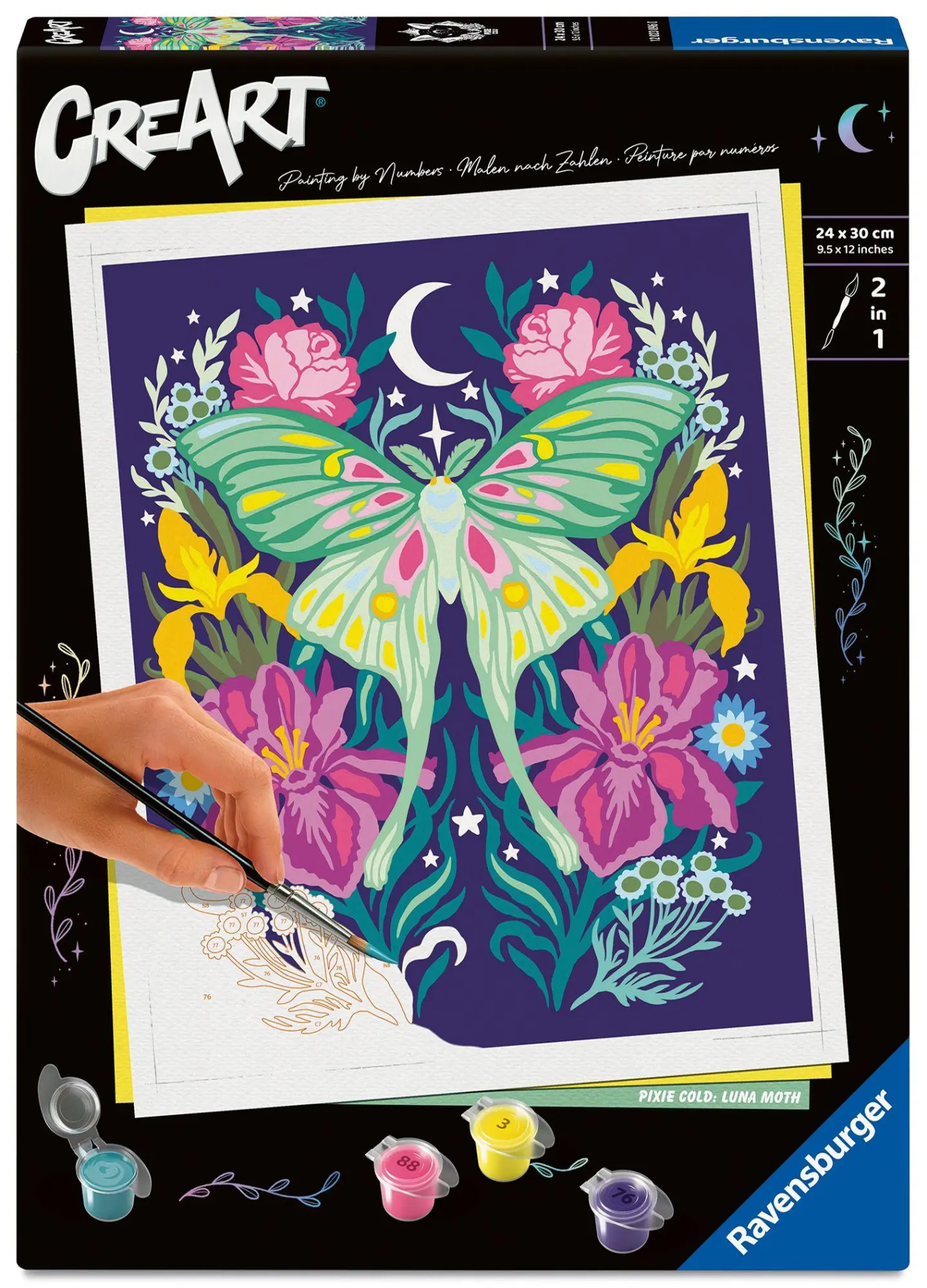 Cover: 4005555230960 | CreArt, Malen nach Zahlen Adults Trend - Pixie Cold: Luna-Motte | 2026