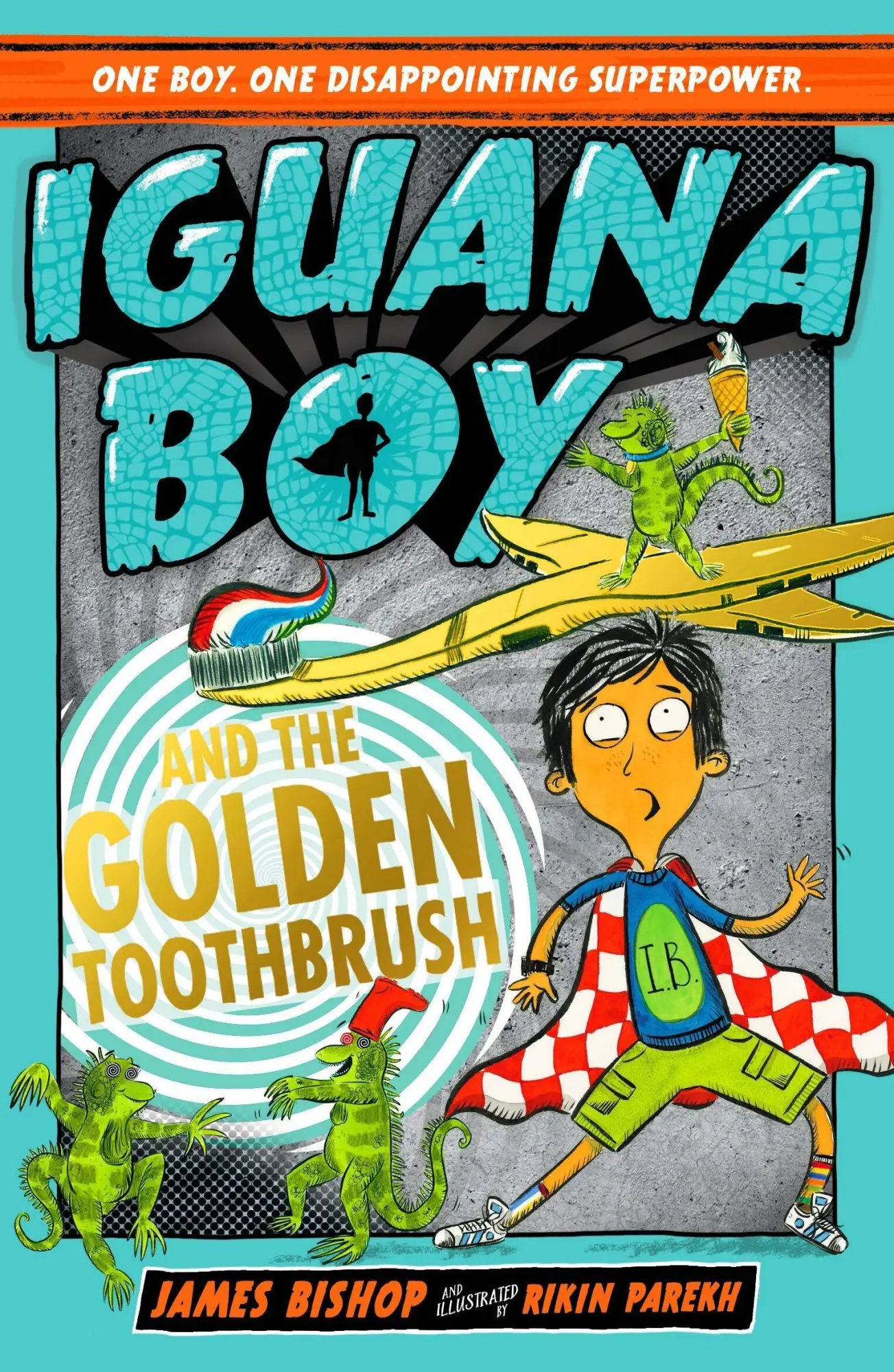 Cover: 9781444950960 | Iguana Boy and the Golden Toothbrush | Book 3 | James Bishop | Buch