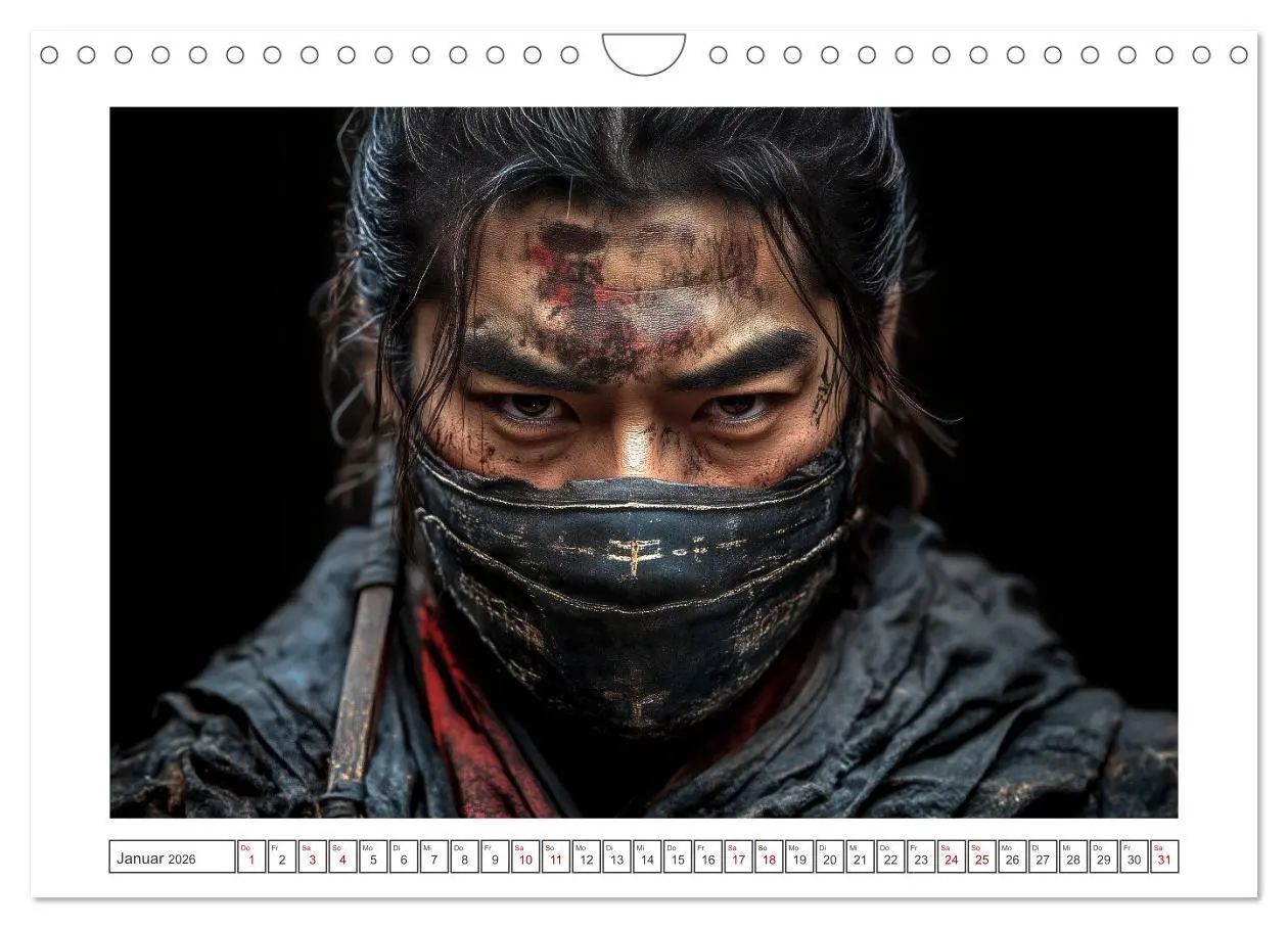 Bild: 9783457310960 | Mein Samurai (Wandkalender 2026 DIN A4 quer), CALVENDO Monatskalender