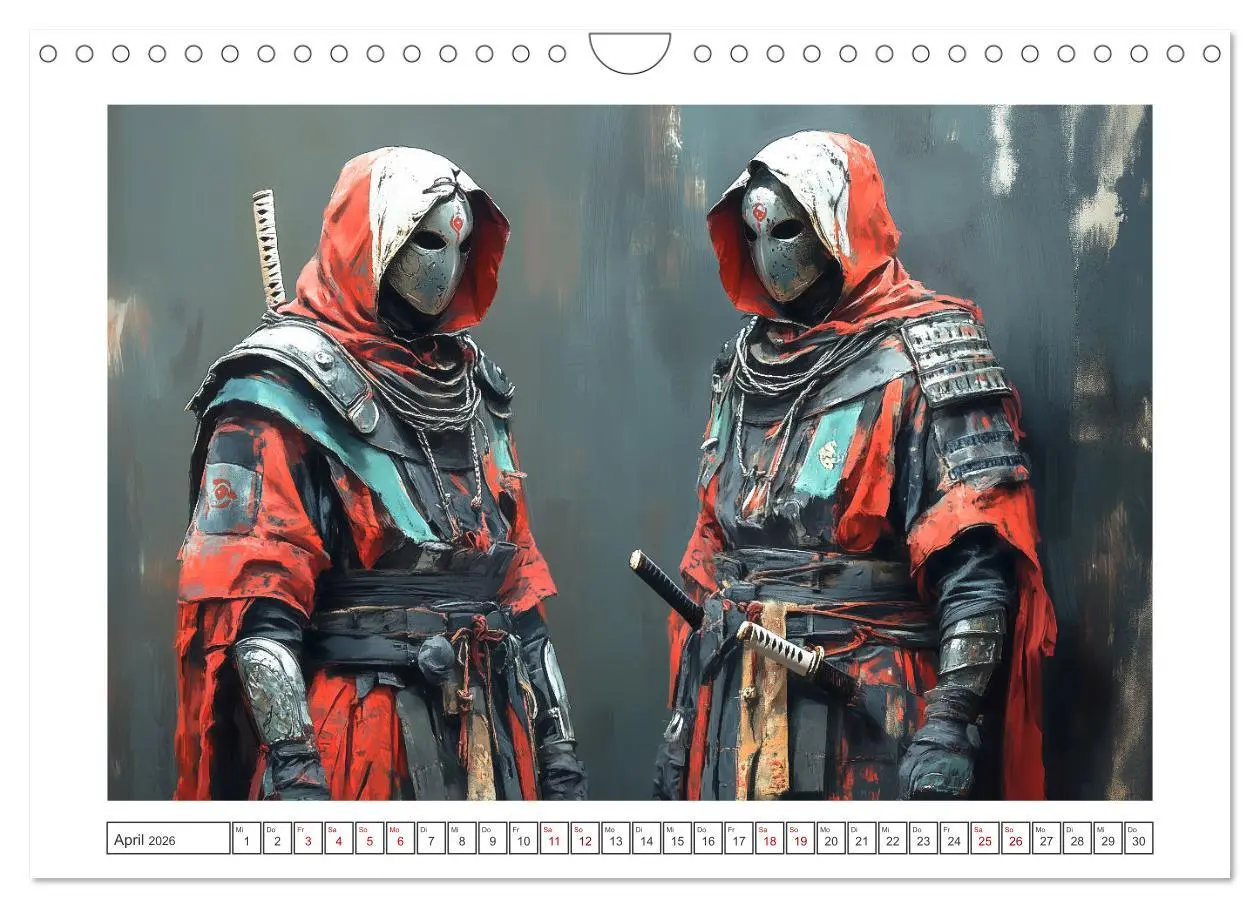Bild: 9783457310960 | Mein Samurai (Wandkalender 2026 DIN A4 quer), CALVENDO Monatskalender