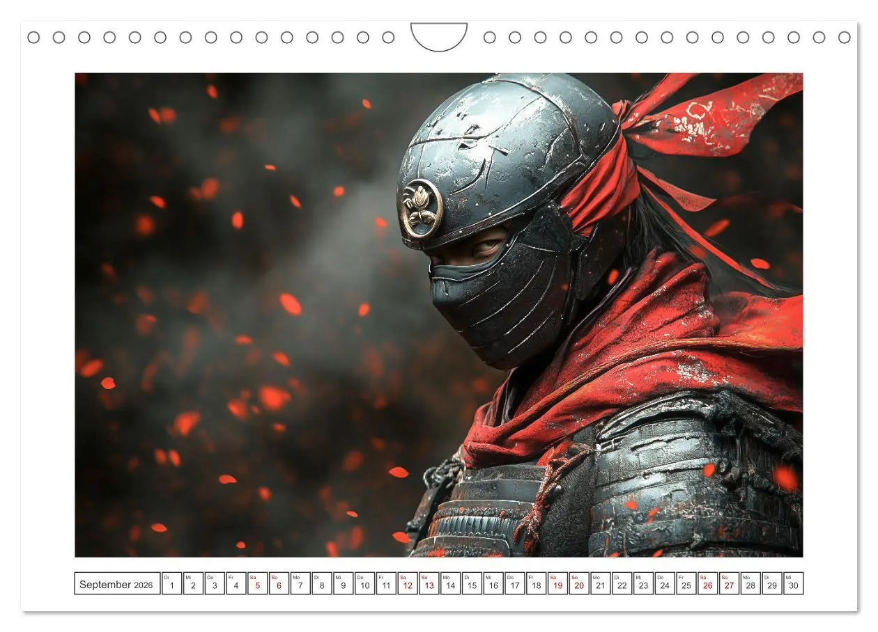 Bild: 9783457310960 | Mein Samurai (Wandkalender 2026 DIN A4 quer), CALVENDO Monatskalender