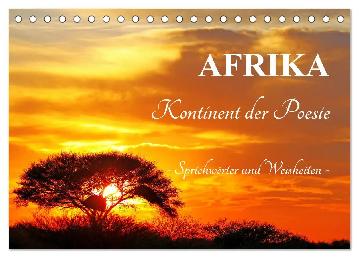 Cover: 9783457860960 | AFRIKA - Kontinent der Poesie (Tischkalender 2026 DIN A5 quer),...