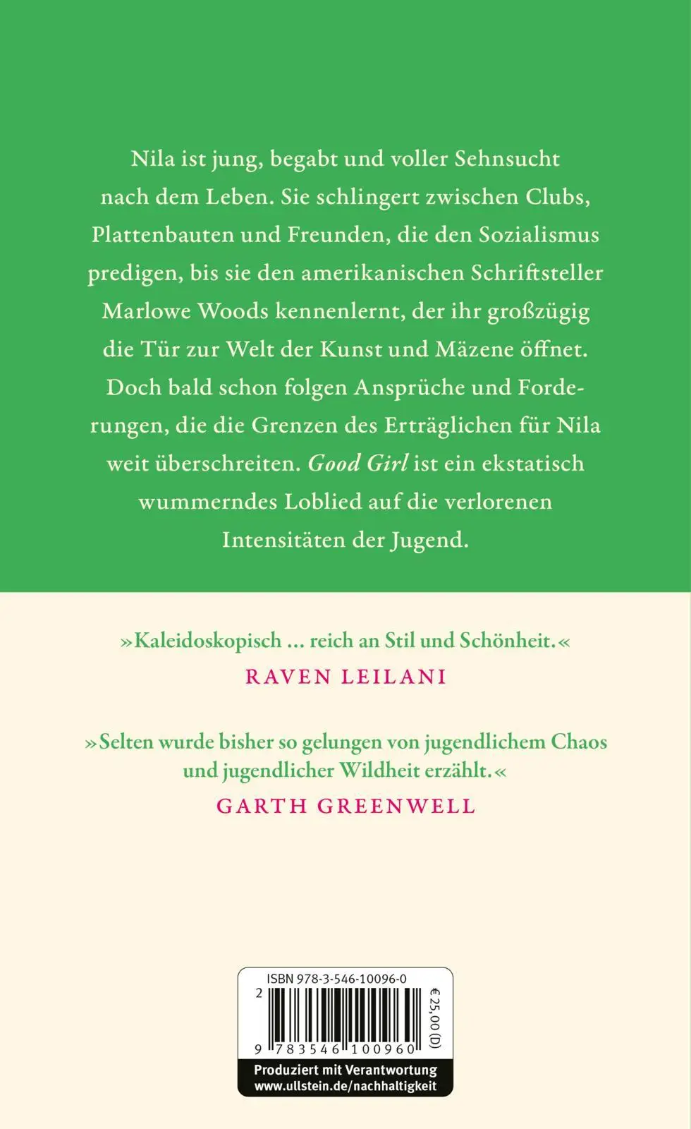 Rückseite: 9783546100960 | Good Girl | Aria Aber | Buch | 400 S. | Deutsch | 2025