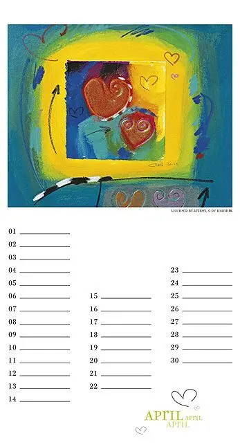 Bild: 9783861920960 | Mit Herz, Geburtstagskalender | Cilia de Munnik | Kalender | 13 S.