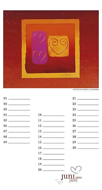 Bild: 9783861920960 | Mit Herz, Geburtstagskalender | Cilia de Munnik | Kalender | 13 S.