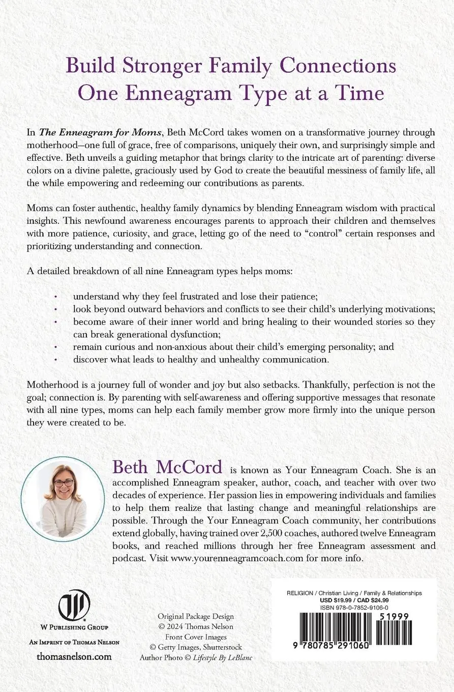 Rückseite: 9780785291060 | The Enneagram for Moms | Beth Mccord | Taschenbuch | Englisch | 2024