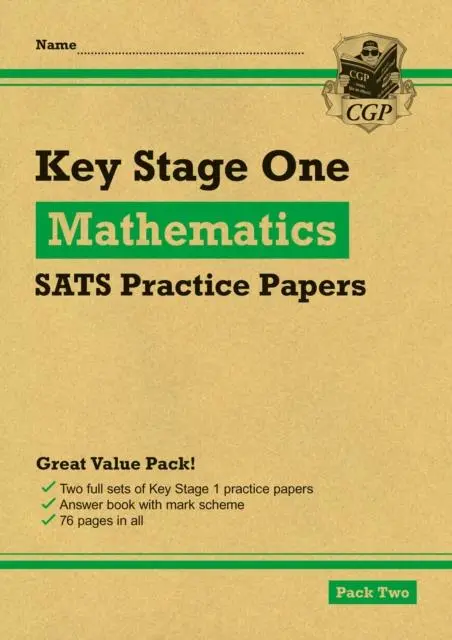 Cover: 9781789081060 | KS1 Maths SATS Practice Papers: Pack 2 (for end of year assessments)