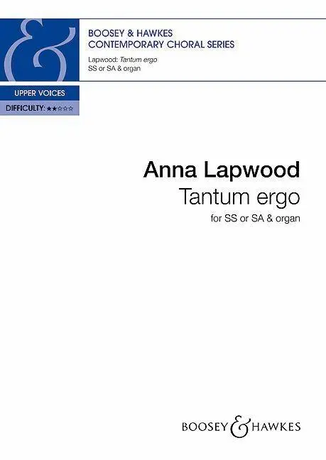 Cover: 9781835681060 | Tantum ergo | Chor (SS oder SA) und Orgel. Chorpartitur. | Lapwood