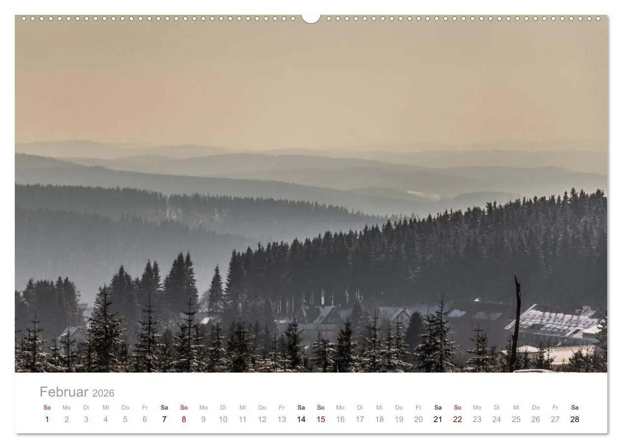 Bild: 9783457751060 | Sauerländer Berge (hochwertiger Premium Wandkalender 2026 DIN A2...
