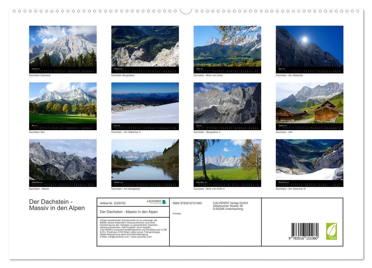 Bild: 9783516151060 | Der Dachstein - Massiv in den Alpen (hochwertiger Premium...