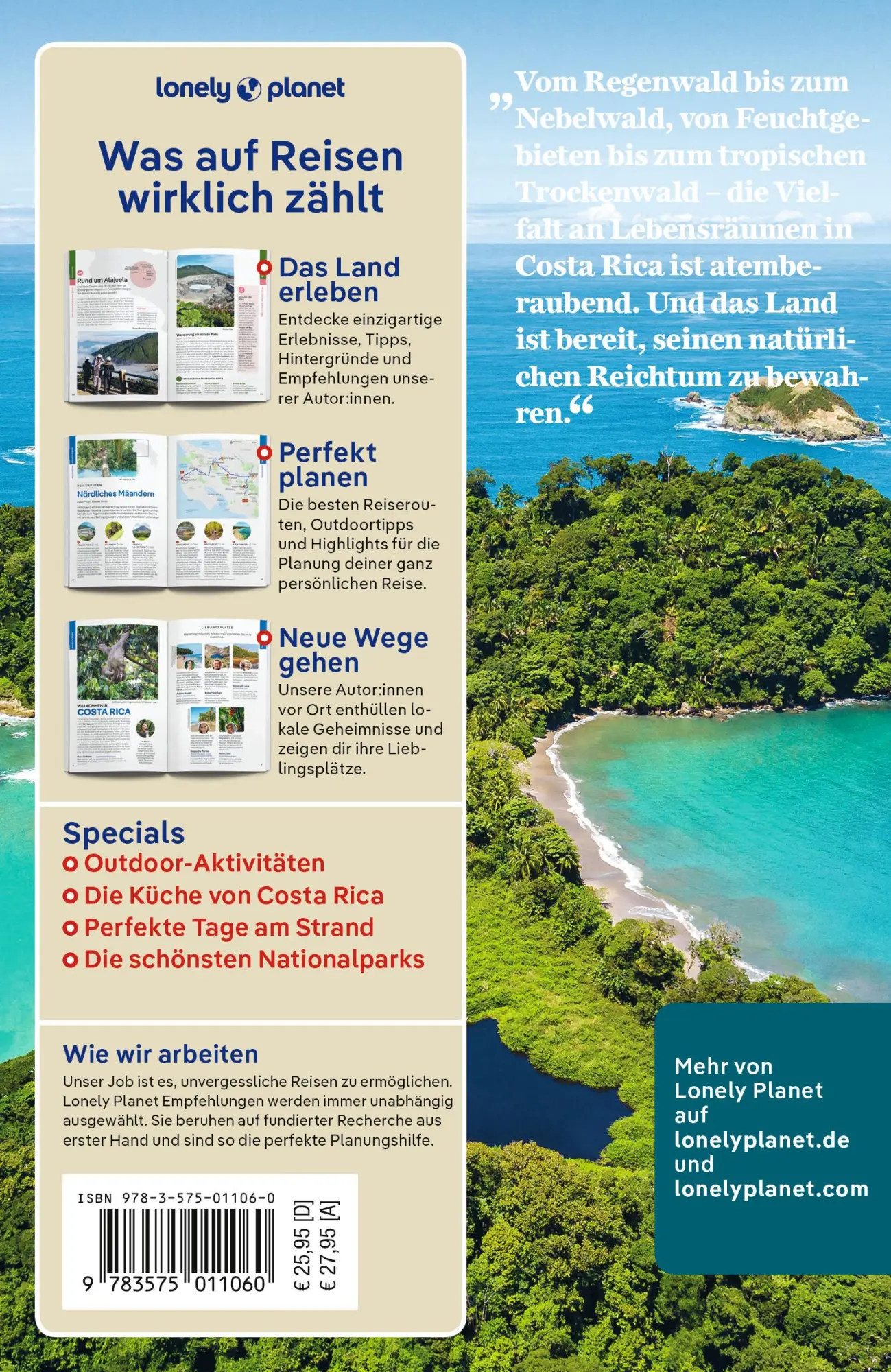 Rückseite: 9783575011060 | LONELY PLANET Reiseführer Costa Rica | Mara Vorhees (u. a.) | Buch